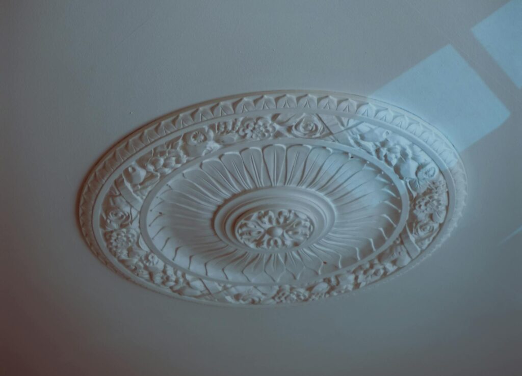 Classic textured plaster with elegant pattern