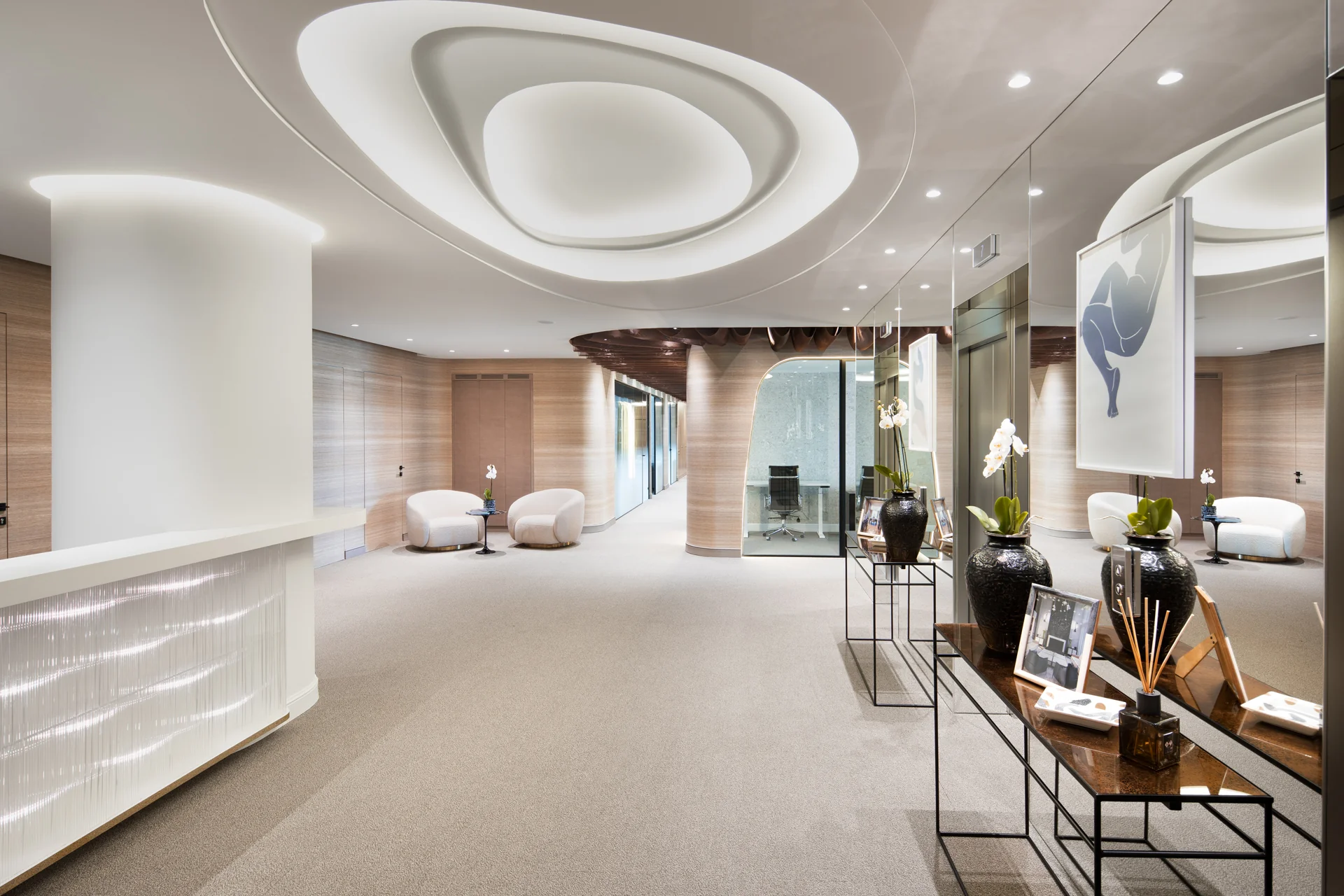 Luxury bar and living area